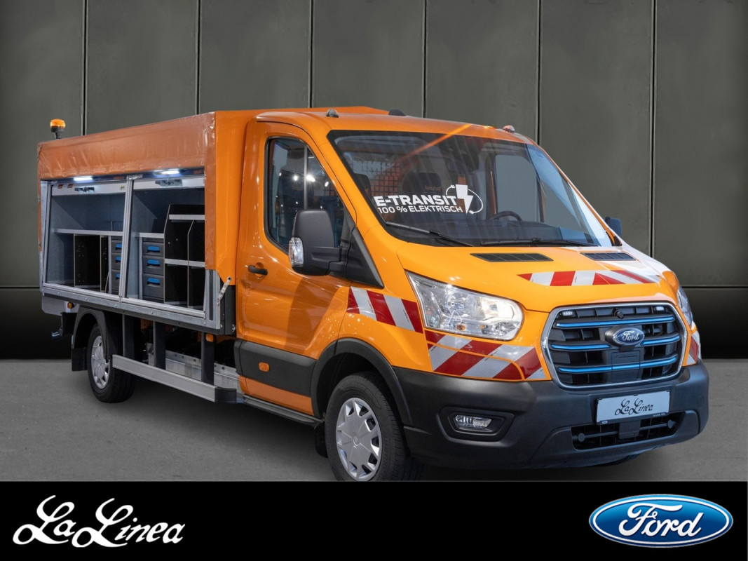 Ford Transit STRECKENKONTROLLFAHRZEUG Einzelkabine Pritsche ELEKTRO - Nutzfahrzeug - Orange - Neuwagen - Bild 2