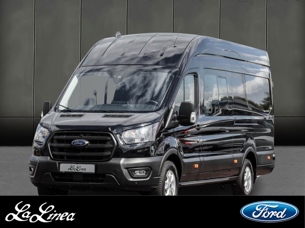 Ford Transit DOKA 350L4 Trend Standheizung, Kamera, Klima, Allwetter, - Nutzfahrzeug - Schwarz - Gebrauchtwagen - Bild 1