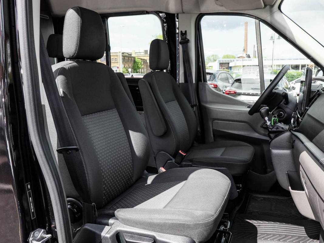 Ford Transit DOKA 350L4 Trend Standheizung, Kamera, Klima, Allwetter, - Nutzfahrzeug - Schwarz - Gebrauchtwagen - Bild 6