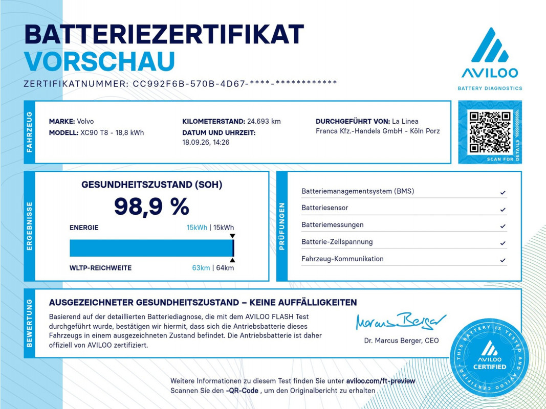 Volvo XC90 T8 AWD Reskin - SUV/Off-road - Weiss - Gebrauchtwagen - Bild 18